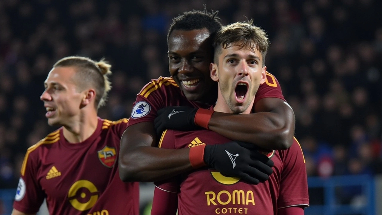 AS Roma Celebrates Victory Over US Lecce, Marking Claudio Ranieri's First Serie A Triumph